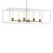 Hubbardton Forge - Six Light Pendant - Portico - Soft Gold- Union Lighting Luminaires Decor