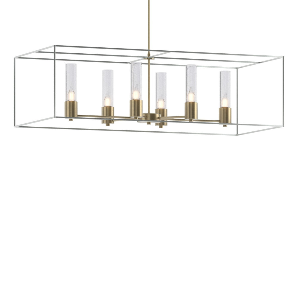 Hubbardton Forge - Six Light Pendant - Portico - Soft Gold- Union Lighting Luminaires Decor