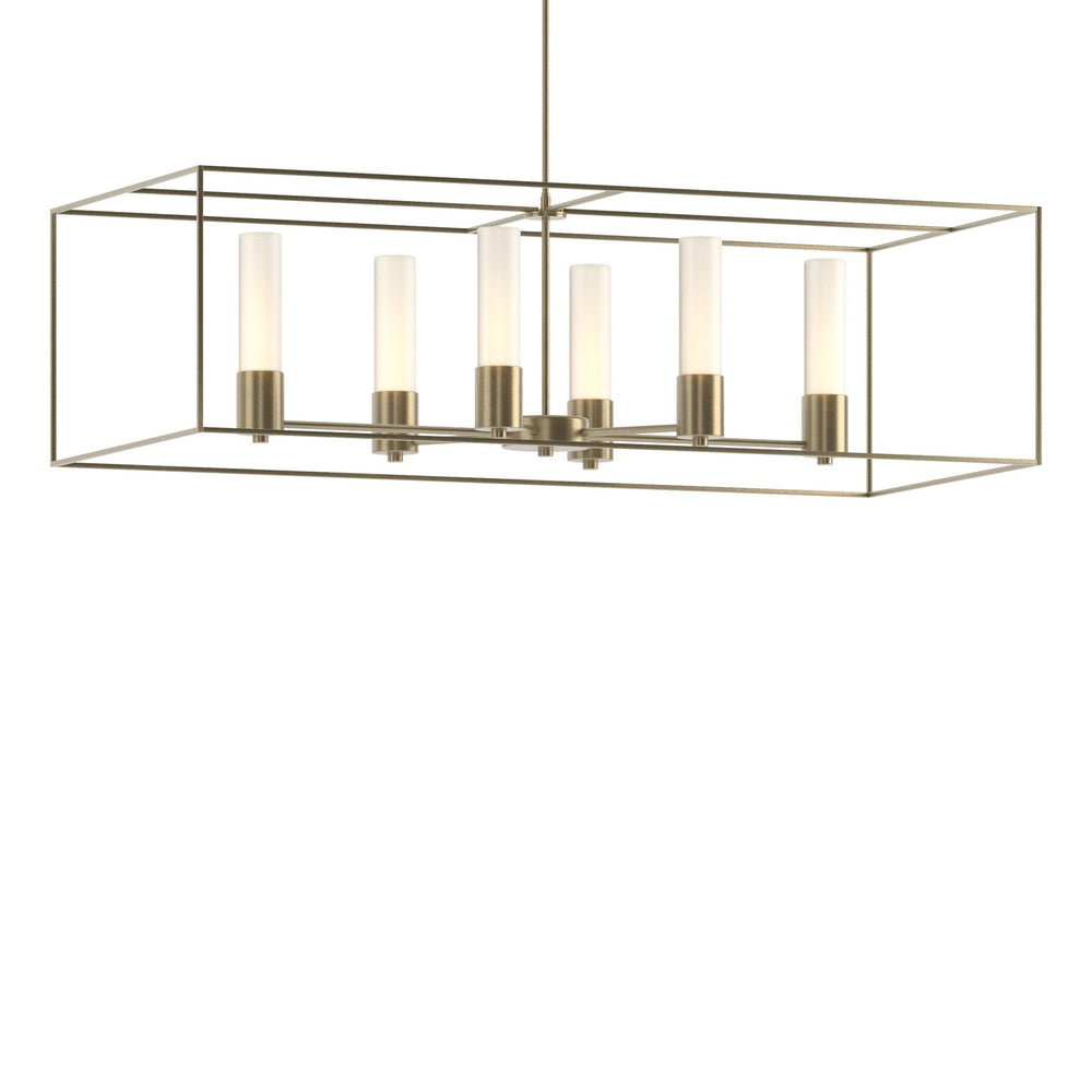 Hubbardton Forge - Six Light Pendant - Portico - Soft Gold- Union Lighting Luminaires Decor