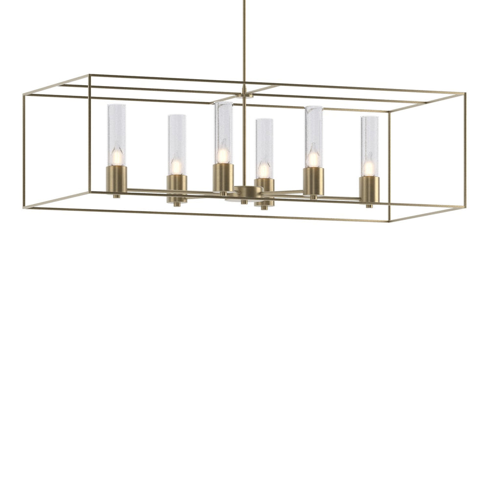 Hubbardton Forge - Six Light Pendant - Portico - Soft Gold- Union Lighting Luminaires Decor