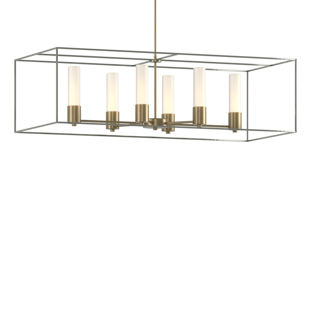 Hubbardton Forge - Six Light Pendant - Portico - Soft Gold- Union Lighting Luminaires Decor