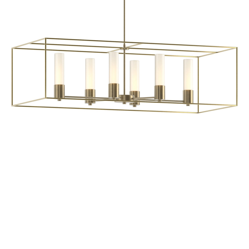 Hubbardton Forge - Six Light Pendant - Portico - Soft Gold- Union Lighting Luminaires Decor