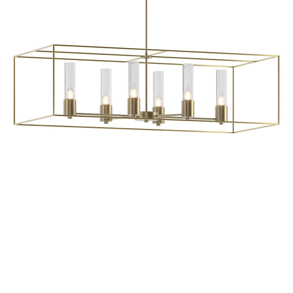 Hubbardton Forge - Six Light Pendant - Portico - Soft Gold- Union Lighting Luminaires Decor