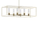 Hubbardton Forge - Six Light Pendant - Portico - Soft Gold- Union Lighting Luminaires Decor