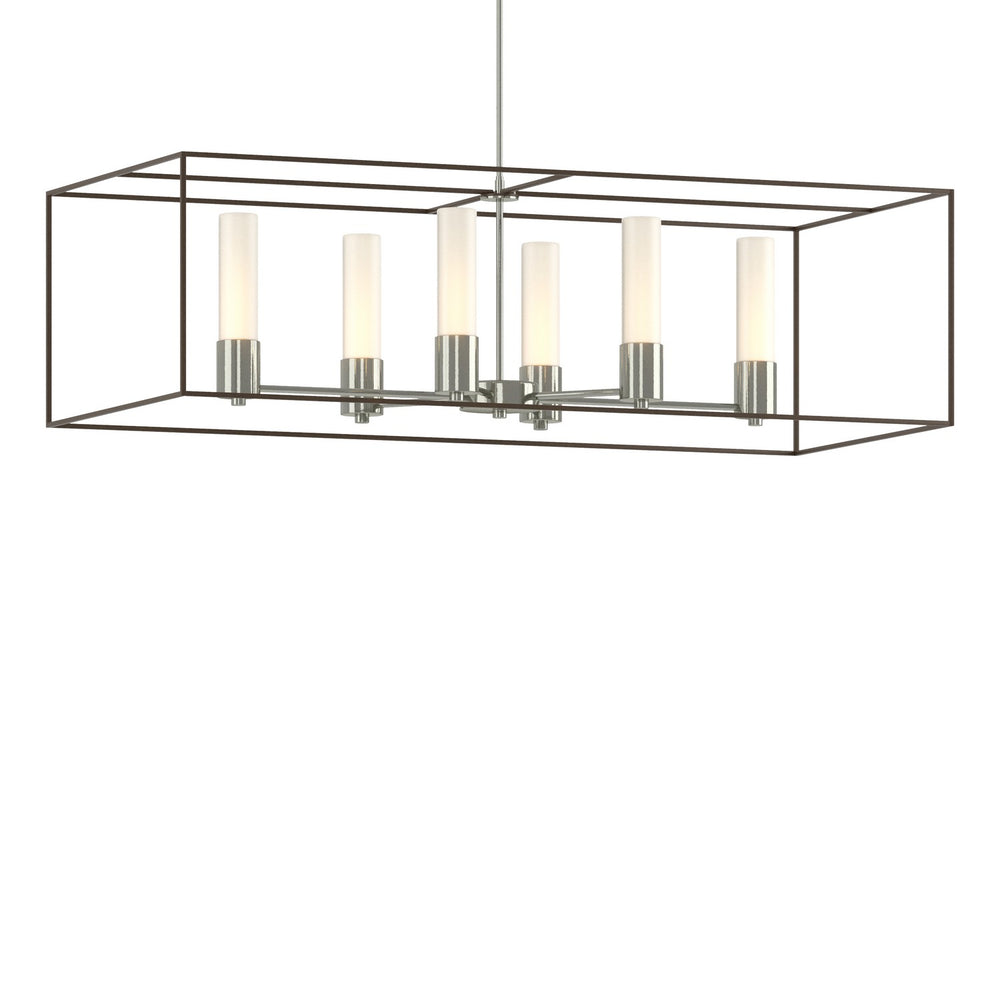 Hubbardton Forge - Six Light Pendant - Portico - Sterling- Union Lighting Luminaires Decor