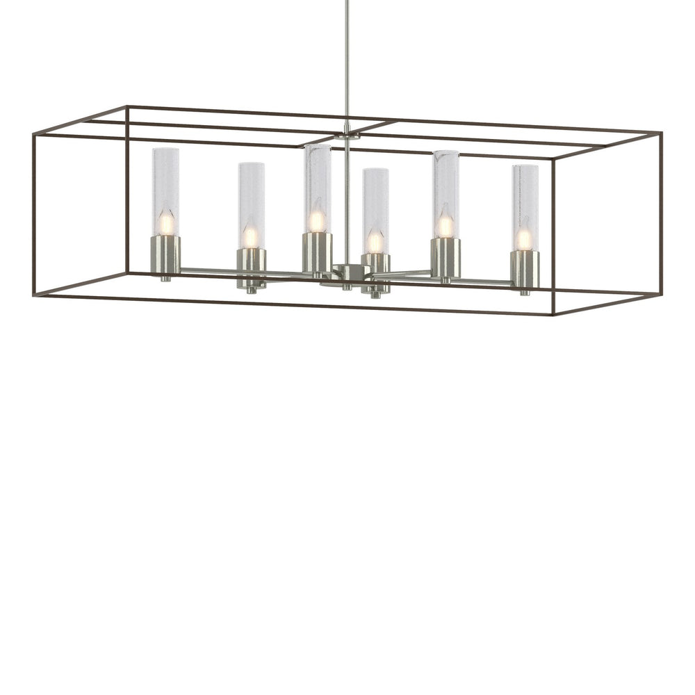 Hubbardton Forge - Six Light Pendant - Portico - Sterling- Union Lighting Luminaires Decor