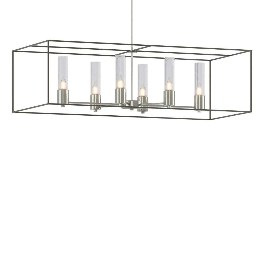 Hubbardton Forge - Six Light Pendant - Portico - Sterling- Union Lighting Luminaires Decor