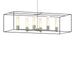 Hubbardton Forge - Six Light Pendant - Portico - Sterling- Union Lighting Luminaires Decor