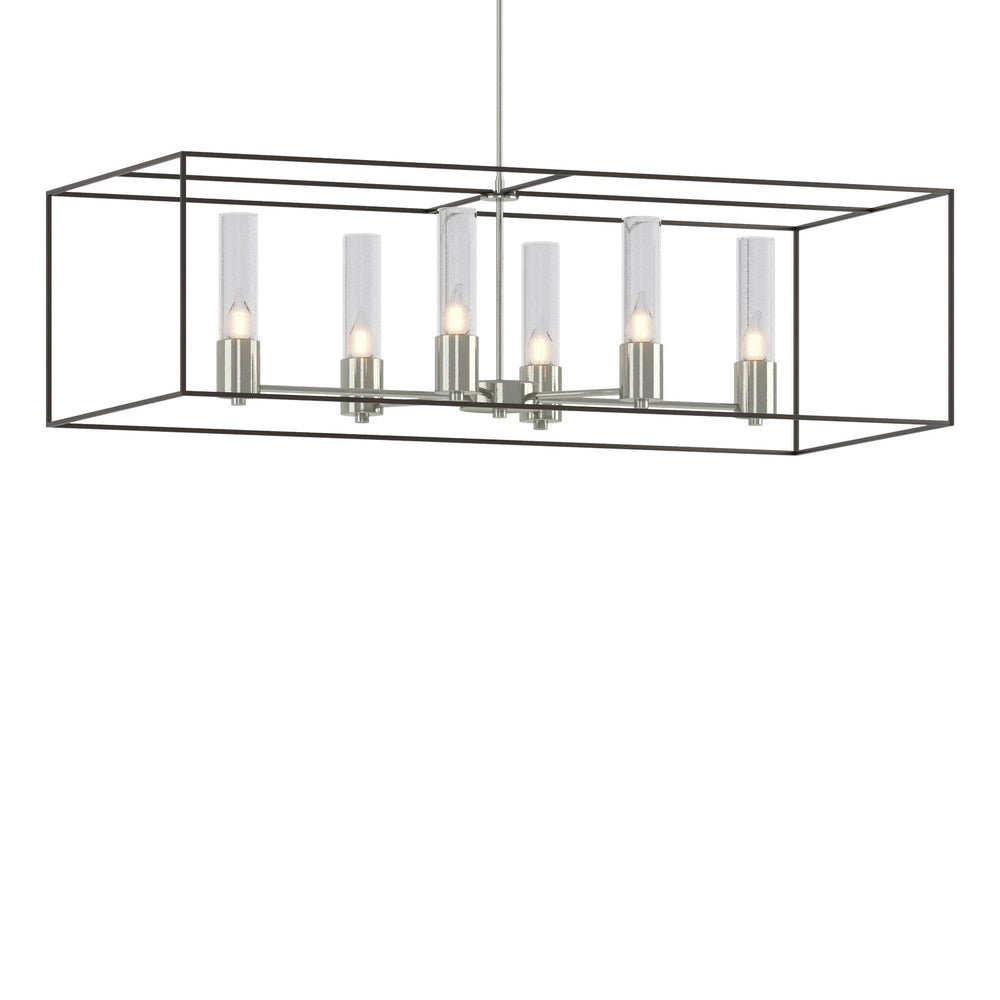 Hubbardton Forge - Six Light Pendant - Portico - Sterling- Union Lighting Luminaires Decor