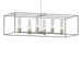 Hubbardton Forge - Six Light Pendant - Portico - Sterling- Union Lighting Luminaires Decor