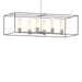 Hubbardton Forge - Six Light Pendant - Portico - Sterling- Union Lighting Luminaires Decor