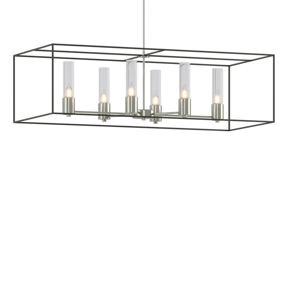 Hubbardton Forge - Six Light Pendant - Portico - Sterling- Union Lighting Luminaires Decor