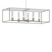 Hubbardton Forge - Six Light Pendant - Portico - Sterling- Union Lighting Luminaires Decor