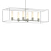 Hubbardton Forge - Six Light Pendant - Portico - Sterling- Union Lighting Luminaires Decor