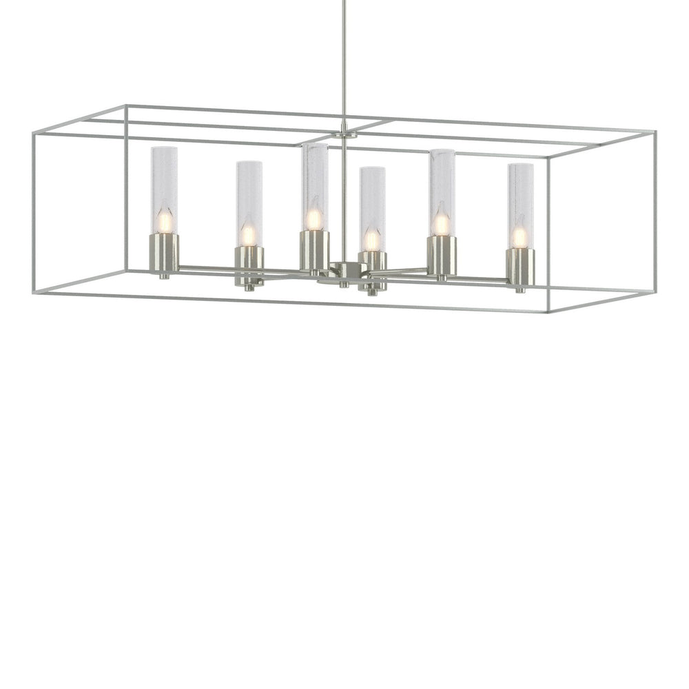 Hubbardton Forge - Six Light Pendant - Portico - Sterling- Union Lighting Luminaires Decor