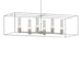 Hubbardton Forge - Six Light Pendant - Portico - Sterling- Union Lighting Luminaires Decor