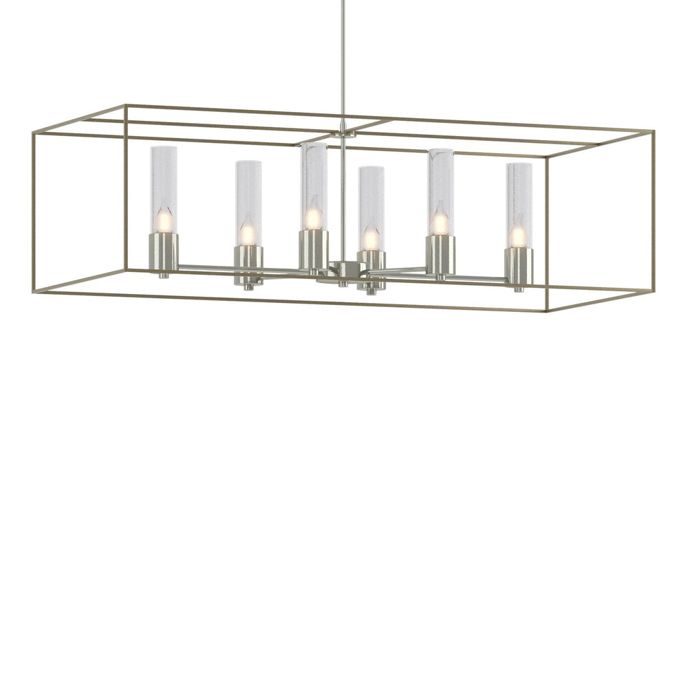 Hubbardton Forge - Six Light Pendant - Portico - Sterling- Union Lighting Luminaires Decor