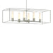 Hubbardton Forge - Six Light Pendant - Portico - Sterling- Union Lighting Luminaires Decor