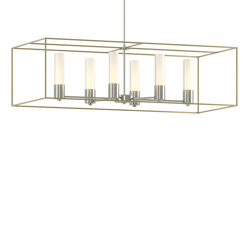 Hubbardton Forge - Six Light Pendant - Portico - Sterling- Union Lighting Luminaires Decor