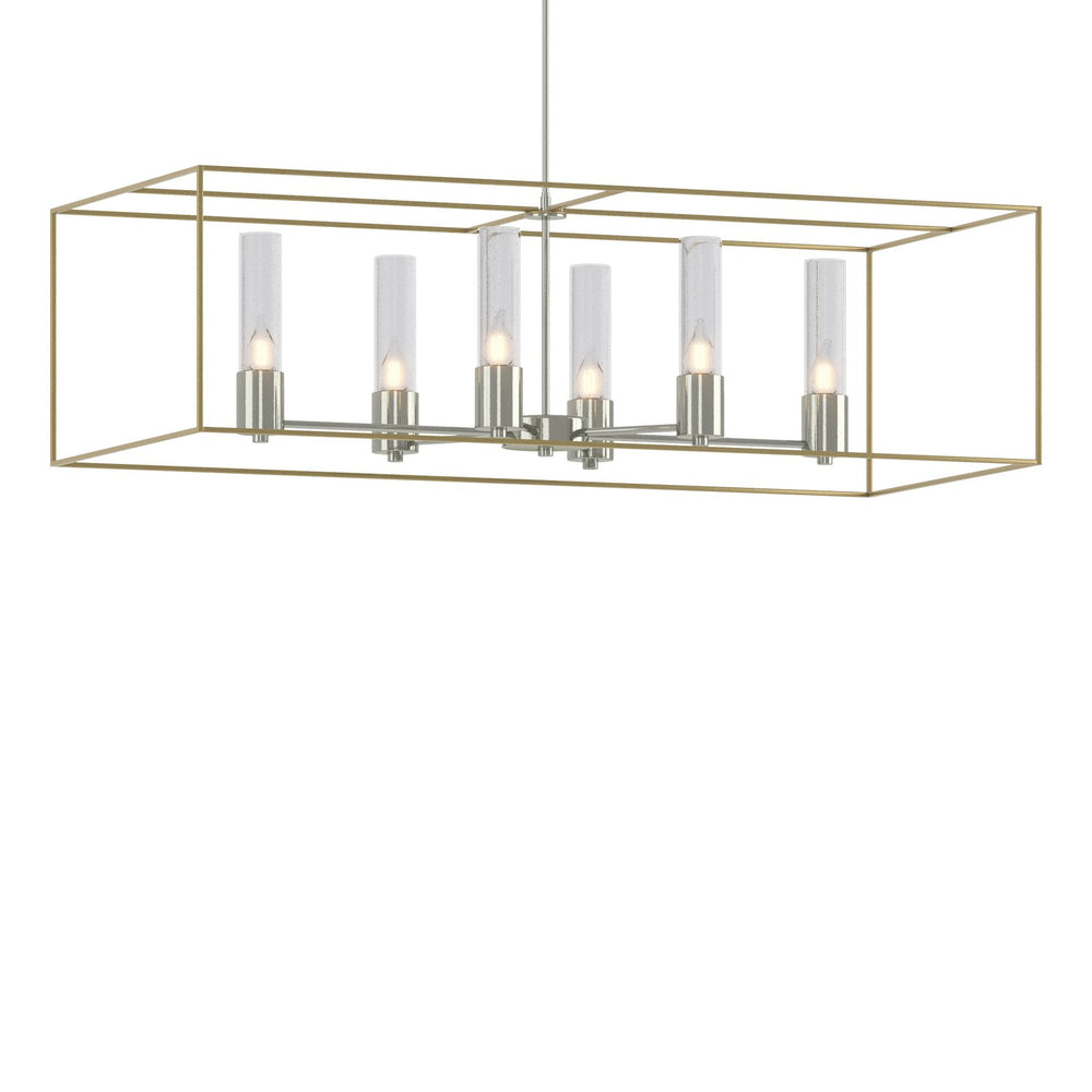 Hubbardton Forge - Six Light Pendant - Portico - Sterling- Union Lighting Luminaires Decor