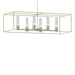 Hubbardton Forge - Six Light Pendant - Portico - Sterling- Union Lighting Luminaires Decor