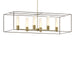 Hubbardton Forge - Six Light Pendant - Portico - Modern Brass- Union Lighting Luminaires Decor