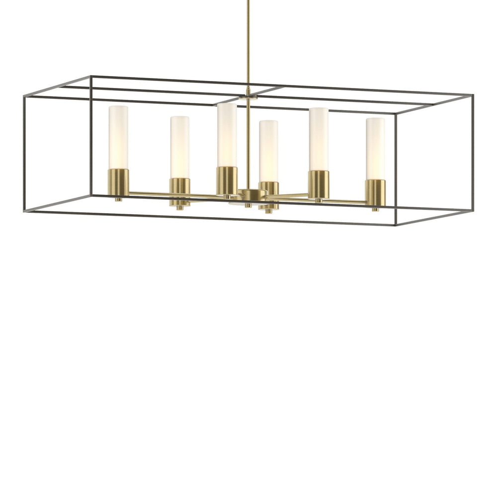 Hubbardton Forge - Six Light Pendant - Portico - Modern Brass- Union Lighting Luminaires Decor