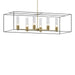 Hubbardton Forge - Six Light Pendant - Portico - Modern Brass- Union Lighting Luminaires Decor