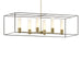Hubbardton Forge - Six Light Pendant - Portico - Modern Brass- Union Lighting Luminaires Decor