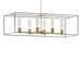 Hubbardton Forge - Six Light Pendant - Portico - Modern Brass- Union Lighting Luminaires Decor