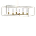 Hubbardton Forge - Six Light Pendant - Portico - Modern Brass- Union Lighting Luminaires Decor