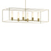 Hubbardton Forge - Six Light Pendant - Portico - Modern Brass- Union Lighting Luminaires Decor