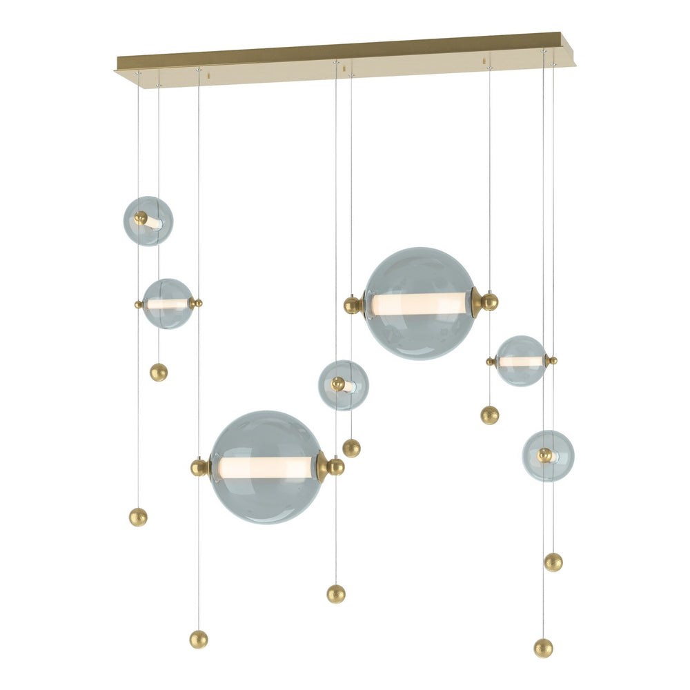 Hubbardton Forge - LED Pendant - Abacus - Modern Brass- Union Lighting Luminaires Decor
