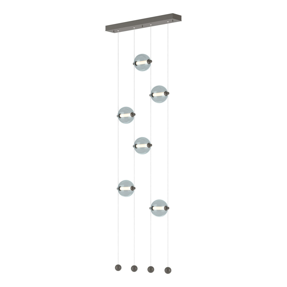 Hubbardton Forge - LED Pendant - Abacus - Dark Smoke- Union Lighting Luminaires Decor