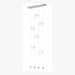Hubbardton Forge - LED Pendant - Abacus - Vintage Platinum- Union Lighting Luminaires Decor