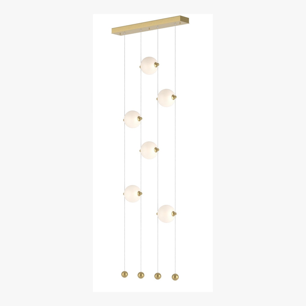 Hubbardton Forge - LED Pendant - Abacus - Modern Brass- Union Lighting Luminaires Decor