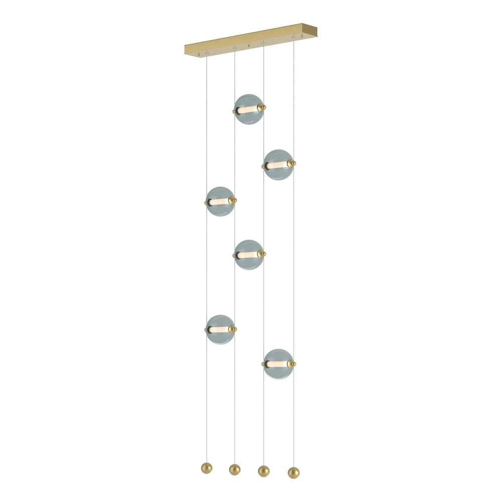 Hubbardton Forge - LED Pendant - Abacus - Modern Brass- Union Lighting Luminaires Decor