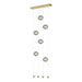 Hubbardton Forge - LED Pendant - Abacus - Modern Brass- Union Lighting Luminaires Decor