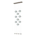 Hubbardton Forge - LED Pendant - Abacus - Bronze- Union Lighting Luminaires Decor