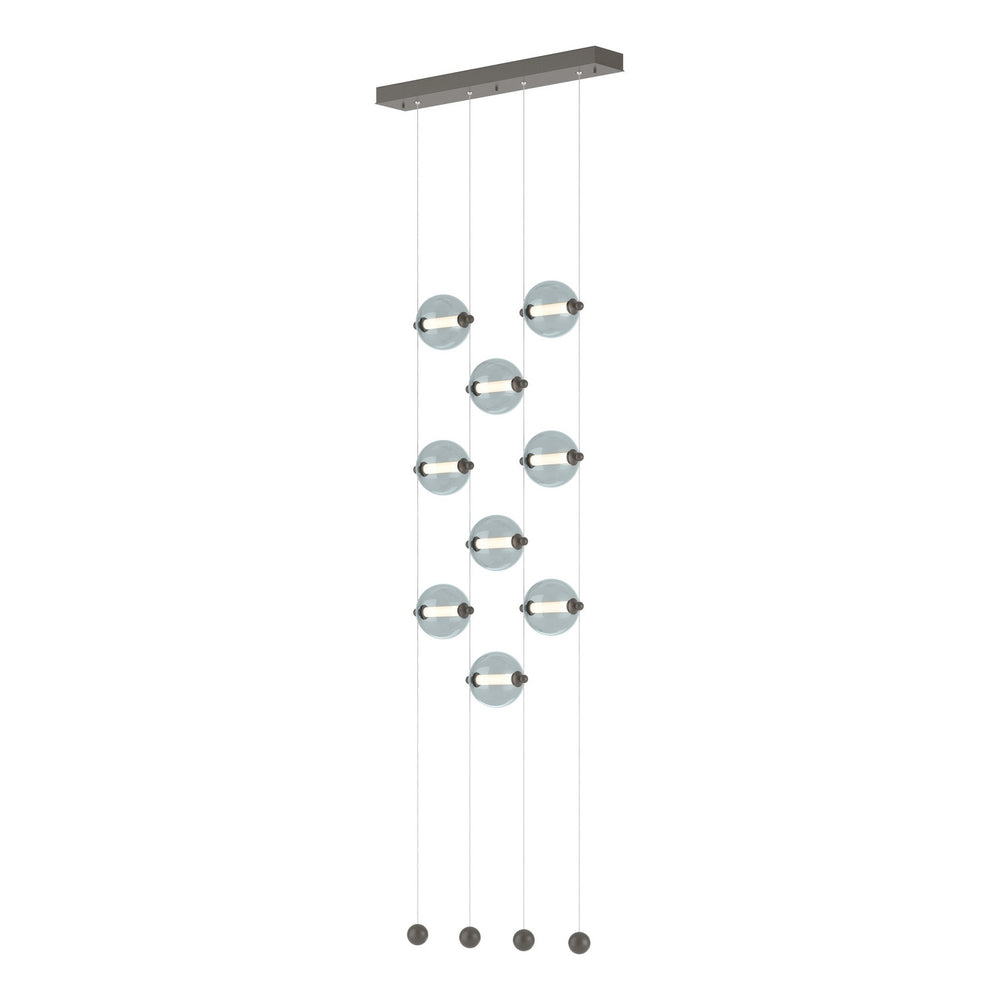Hubbardton Forge - LED Pendant - Abacus - Dark Smoke- Union Lighting Luminaires Decor