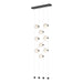 Hubbardton Forge - LED Pendant - Abacus - Black- Union Lighting Luminaires Decor