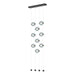 Hubbardton Forge - LED Pendant - Abacus - Black- Union Lighting Luminaires Decor