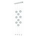 Hubbardton Forge - LED Pendant - Abacus - Vintage Platinum- Union Lighting Luminaires Decor