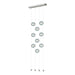 Hubbardton Forge - LED Pendant - Abacus - Sterling- Union Lighting Luminaires Decor