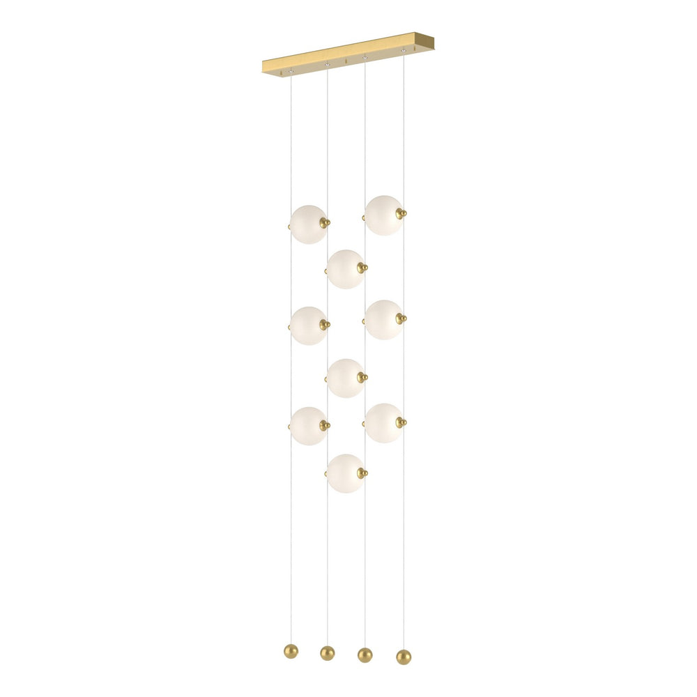Hubbardton Forge - LED Pendant - Abacus - Modern Brass- Union Lighting Luminaires Decor