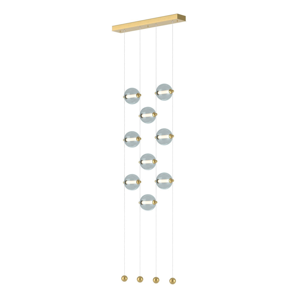 Hubbardton Forge - LED Pendant - Abacus - Modern Brass- Union Lighting Luminaires Decor
