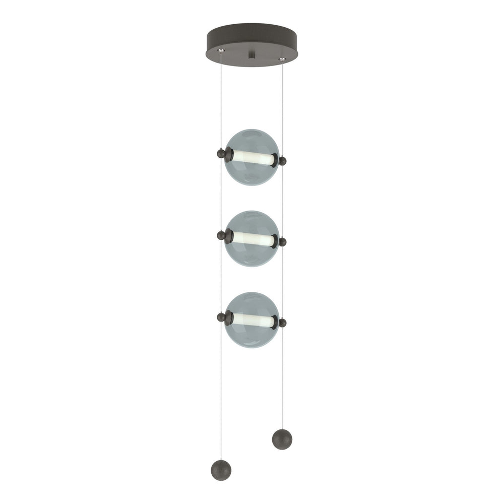 Hubbardton Forge - LED Pendant - Abacus - Dark Smoke- Union Lighting Luminaires Decor