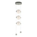 Hubbardton Forge - LED Pendant - Abacus - Sterling- Union Lighting Luminaires Decor