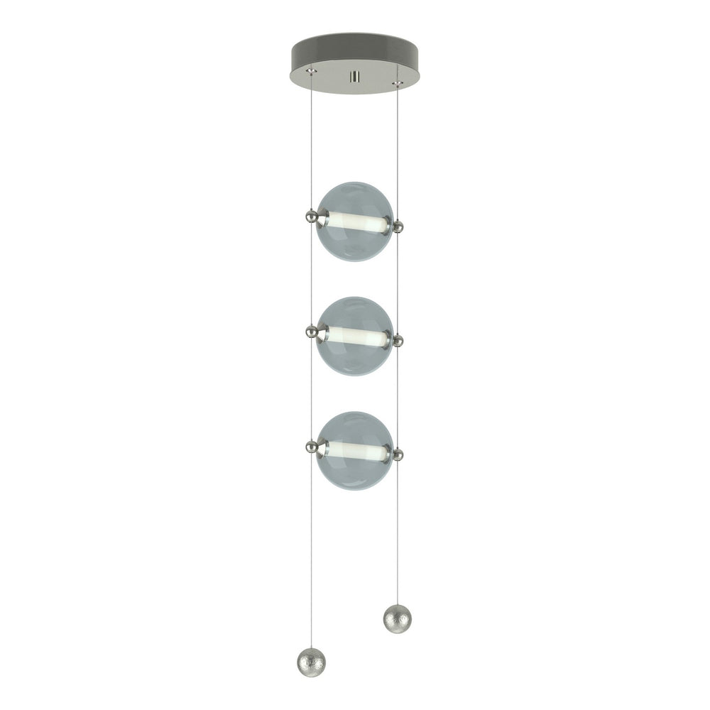 Hubbardton Forge - LED Pendant - Abacus - Sterling- Union Lighting Luminaires Decor