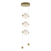Hubbardton Forge - LED Pendant - Abacus - Modern Brass- Union Lighting Luminaires Decor